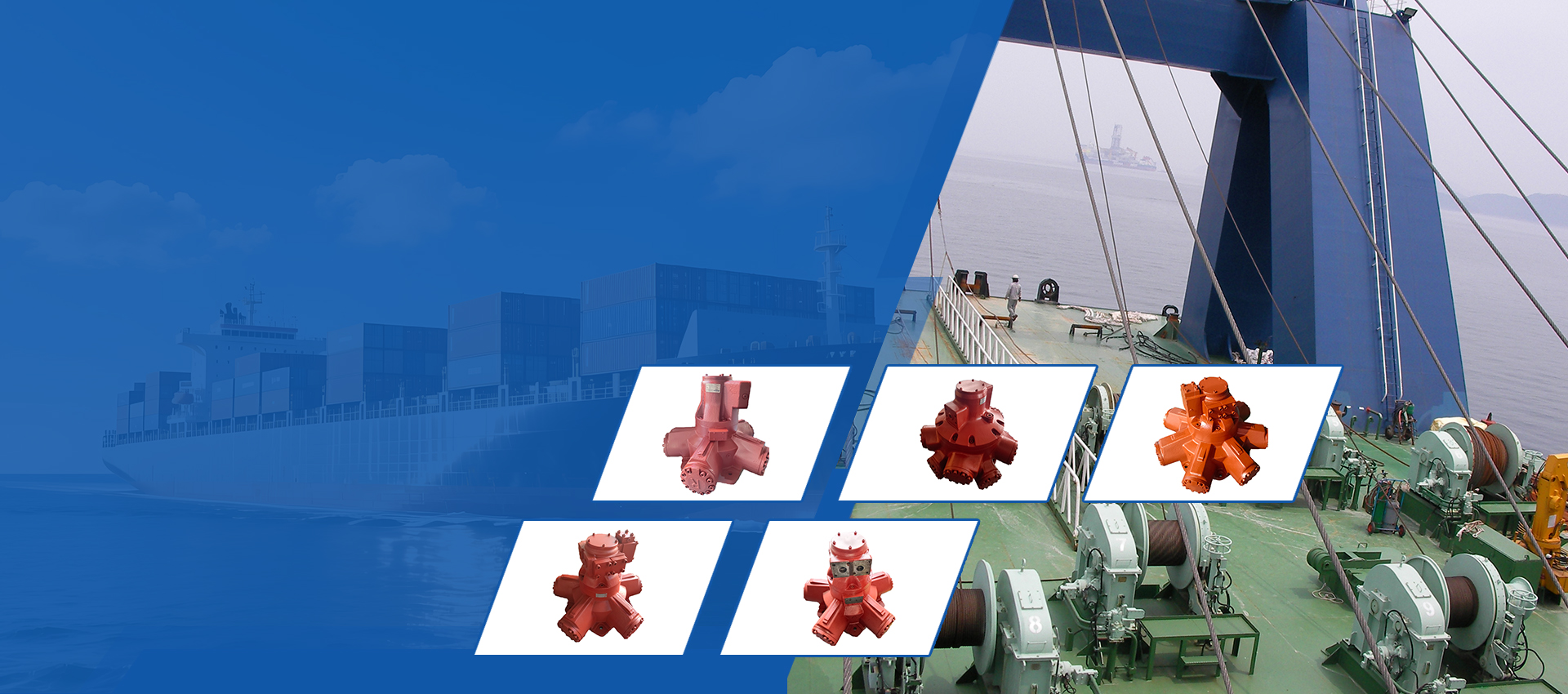 Marine deck hydraulic motor application